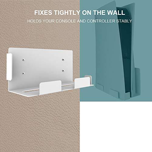 EJGAME Wall Mount Stand Holder for PS5 Console,Sturdy Storage Bracket Set with Screwdriver and Screws - JOY2ESpree