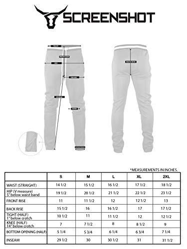 Screenshotbrand Mens Hip Hop Premium Slim Fit Track Pants