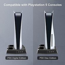 
                        
                          Load image into Gallery viewer, PS5 Stand with Cooling Fan and Dual Controller Charger Station - JOY2ESpree
                        
                      