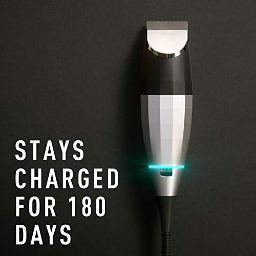 Beard Trimmer by Bevel - Clippers for Men, Cordless, Rechargeable, Tool-free Zero Gap Dial, High Power