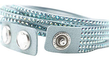 
                        
                          Load image into Gallery viewer, Swarovski 5046391 Women's Slake Light Blue Alcantara Bracelet - JOY2ESpree
                        
                      