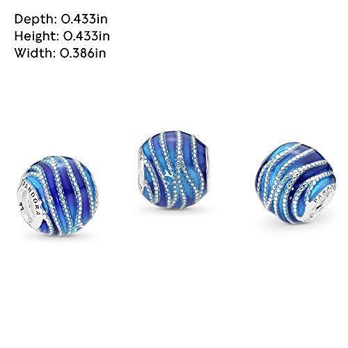 Pandora Jewelry Blue Swirls Sterling Silver Charm - JOY2ESpree