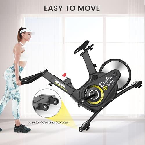 L NOW Exercise Bike Indoor Cycling Bike Belt Drive Stationary Bike - JOY2ESpree