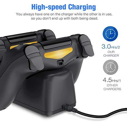 BEBONCOOL PS4 Controller Charger, Controller USB Charging Station Dock for DualShock 4 - JOY2ESpree