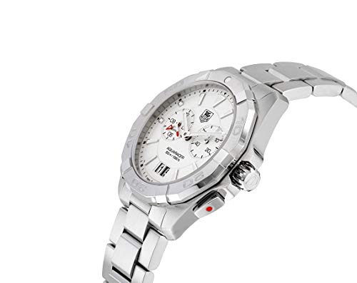 Tag Heuer Aquaracer Chronograph Silver Opalin Dial Stainless Steel Mens Watch WAY111Y.BA0928