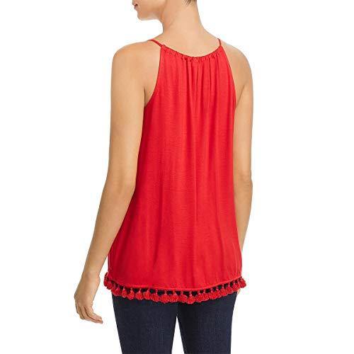 Tommy Bahama Womens Jersey Tassel Hem Tank Top Red S - JOY2ESpree