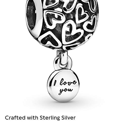 Pandora Jewelry Openwork Love Hearts Sterling Silver Charm - JOY2ESpree