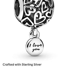 
                        
                          画像をギャラリービューアに読み込む, Pandora Jewelry Openwork Love Hearts Sterling Silver Charm - JOY2ESpree
                        
                      