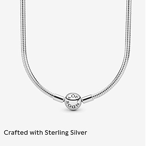 Pandora Jewelry Moments Snake Chain Charm Sterling Silver Necklace - JOY2ESpree