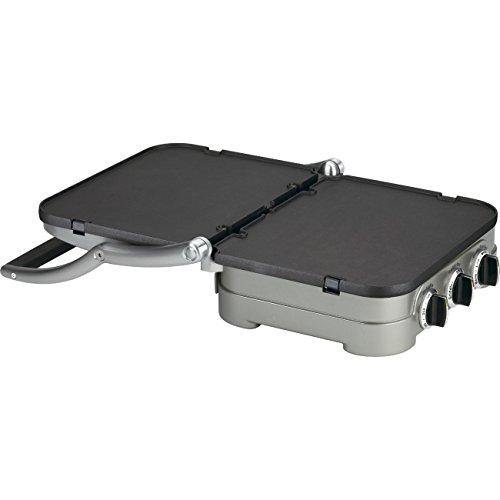 Cuisinart 5-in-1 Grill Griddler Panini Maker Bundle with Waffle Attachment (GR-4N) - Includes Grill and Waffle Plates - JOY2ESpree
