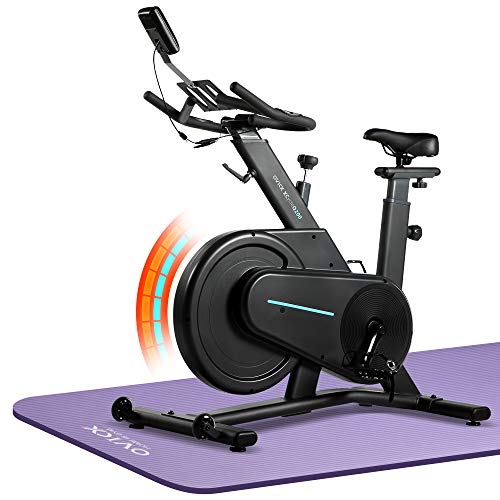 OVICX Magnetic Stationary Bike Belt Drive Indoor Cycling Workout Bike for home Gym - JOY2ESpree