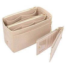 
                        
                          画像をギャラリービューアに読み込む, APSOONSELL Felt Purse Organizer Insert with Card Case, Tote Handbag Organizer Bag Insert with Zipper
                        
                      