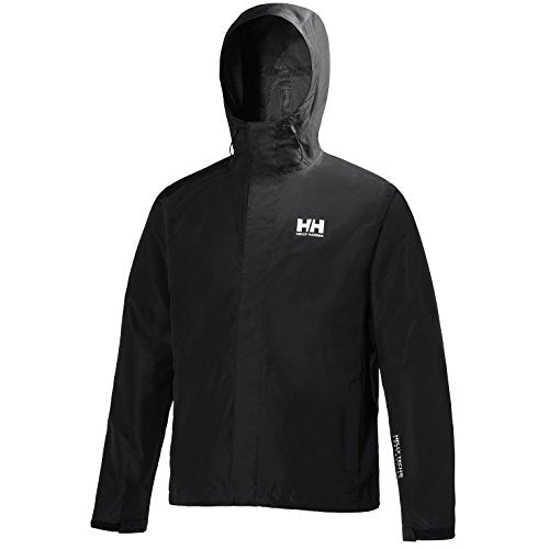 Helly Hansen Men's Seven J Waterproof, Windproof, and Breathable Rain Jacket with Hood