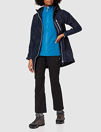 Helly-Hansen Women's Long Belfast Waterproof Windproof Breathable Raincoat Jacket With Hood