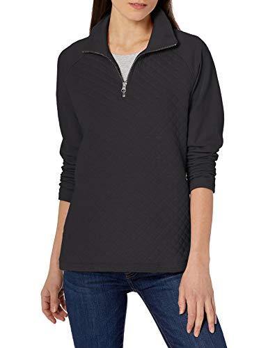 Jag Jeans Women's Theresa Quarter Zip Brushed Terry Top