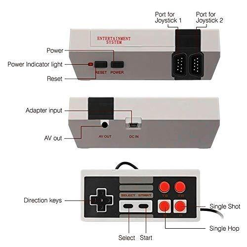 Sorlakar Retro Game Console, AV Output NES Console with Built-in 620 Classic Video Games and 2 Controllers Plug and Play for Kids and Adults (A) - JOY2ESpree