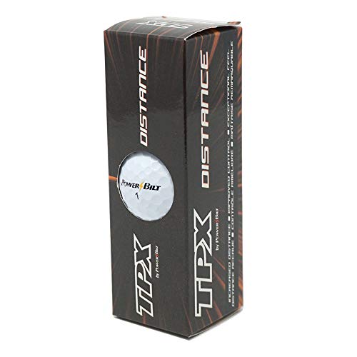 Power Bilt TPX V Colored Matte Finish Golf Balls, (One Dozen)