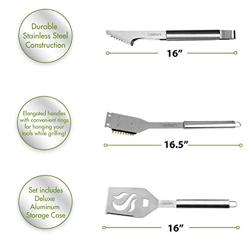 Cuisinart CGS-5014 Deluxe Grill Set, 14-Piece, Stainless Steel - JOY2ESpree