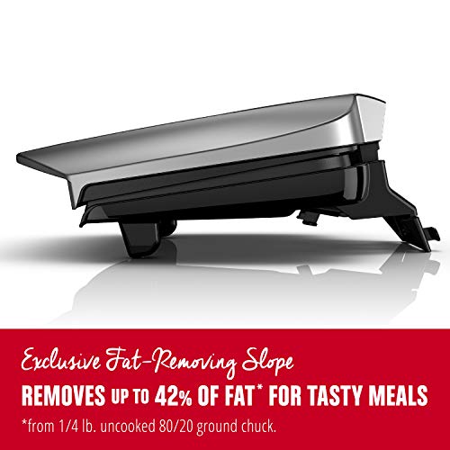 George Foreman 9-Serving Basic Plate Electric Grill and Panini Press, 144-Square-Inch, Platinum, GR2144P - JOY2ESpree