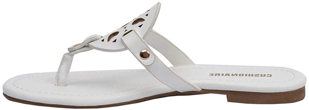 CUSHIONAIRE Women's Cameron Flat Sandal with +Comfort