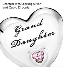 
                        
                          Load image into Gallery viewer, Pandora Jewelry Granddaughter's Love Cubic Zirconia Charm in Sterling Silver - JOY2ESpree
                        
                      