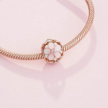 
                        
                          Load image into Gallery viewer, Pandora Jewelry Openwork Pink Magnolia Bloom Crystals Charm in Pandora Rose - JOY2ESpree
                        
                      