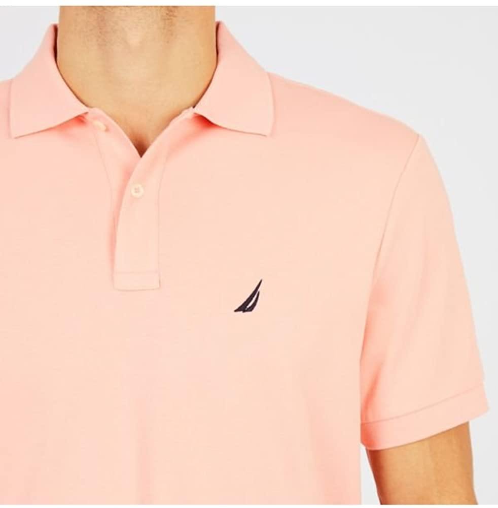 Nautica Men's Classic Fit Short Sleeve Solid Soft Cotton Polo Shirt - JOY2ESpree