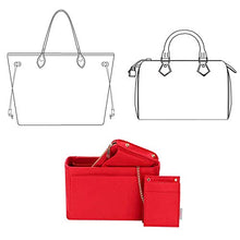 
                        
                          Load image into Gallery viewer, Purse Organizer, Purse Organizer Insert With 2 Metal Zipper, Bag Organizer With RFID Blocking Pocket Purse Organizer insert
                        
                      