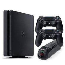 
                        
                          Load image into Gallery viewer, Playstation 4 Slim 1TB Console with Two DS4 Wireless Controller and Mytrix DS4 Fast Charging Dock - JOY2ESpree
                        
                      