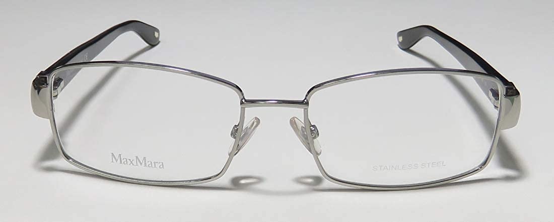 Max Mara 1100/U Womens Rectangular Crystals Flexible Hinges Distinct Eyeglasses/Eyeglass Frame