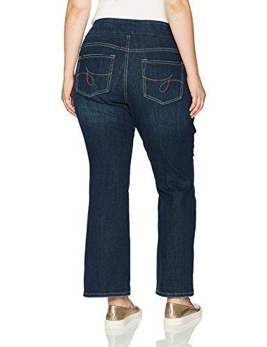 Jag Jeans Women's Plus Size Petite Paley Boot Pull on Jean in Surrel Denim