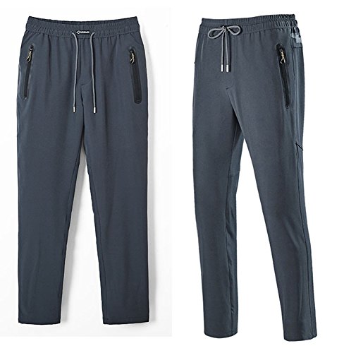 Rdruko Men's Jogger Casual Pants Lightweight Breathable Quick Dry Hiking Running Outdoor Sports Pants