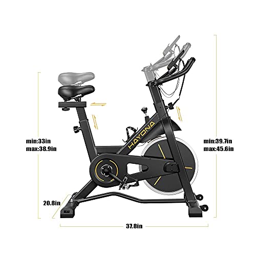 HAYONA Exercise Bike Stationary Bike Indoor Cycling bike Belt Drive - JOY2ESpree
