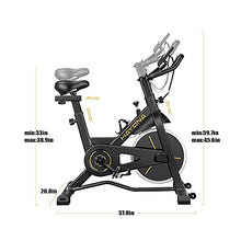 
                        
                          गैलरी व्यूवर में इमेज लोड करें, HAYONA Exercise Bike Stationary Bike Indoor Cycling bike Belt Drive - JOY2ESpree
                        
                      