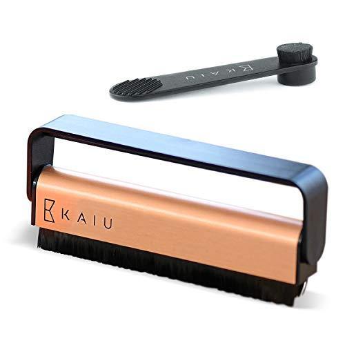 KAIU Vinyl Record & Stylus Cleaning Brush Combo - 2-in-1 Anti Static Carbon Fiber Brush Kit - JOY2ESpree
