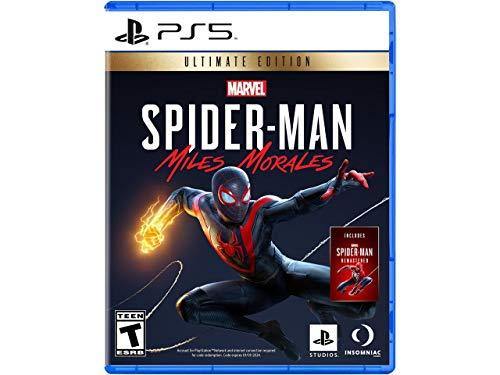PlayStation 5 DualSense Wireless Controller Bundle with Marvel's Spider-Man: Miles Morales Launch Edition PS5 Game and 6Ave Cleaning Cloth - JOY2ESpree