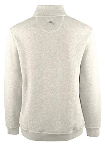 Tommy Bahama Via Norte Button Mock Grey Heather LG