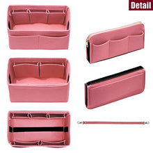 
                        
                          Load image into Gallery viewer, Purse Organizer Insert with Zipper Felt Bag Organizer Handbag Organizer Insert Bag In Bag Organizer
                        
                      