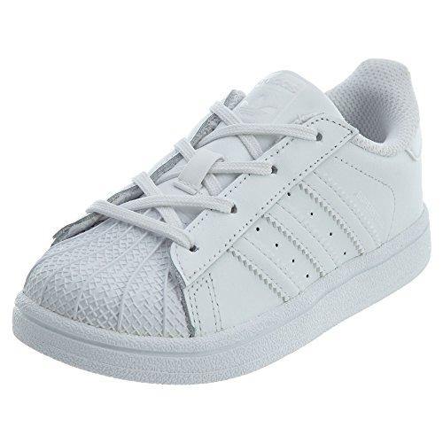 adidas Originals Unisex-Baby Superstar Elastic Sneaker, White/White/White