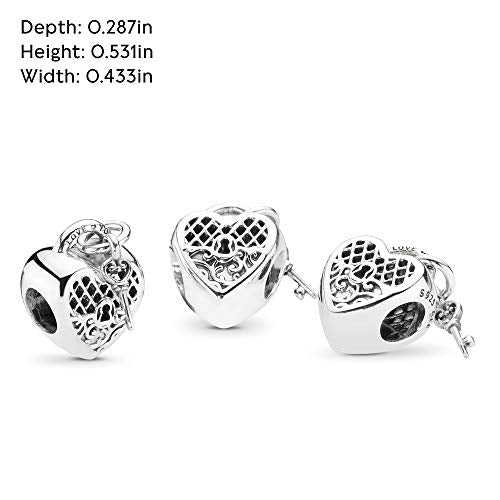 Pandora Jewelry Love You Lock Sterling Silver Charm - JOY2ESpree