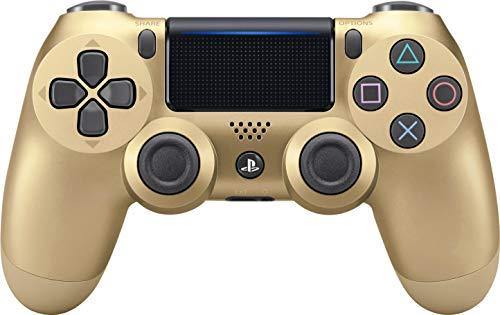 Playstation 4 Slim 1TB Console with Black and Gold Wireless Controller and Mytrix DS4 Fast Charging Dock - JOY2ESpree