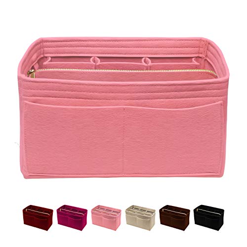 Purse Organizer Insert with Zipper Felt Bag Organizer Handbag Organizer Insert Bag In Bag Organizer