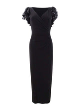 
                        
                          將圖片載入圖庫檢視器 LAUREN RALPH LAUREN Womens Wanda Faux Wrap Sequined Evening Dress Black 2
                        
                      