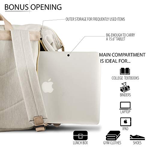 KJARAKÄR Backpack | Classic & Premium Styles | Metal Zippers | Leather Accessories | Gym, Work, School, Diaper Bag