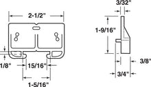 
                        
                          Muat gambar ke penampil Galeri, Prime-Line Products R 7154 Drawer Guide Metal Track, Yellow
                        
                      