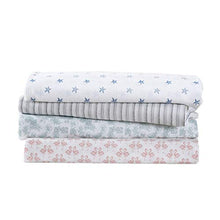 
                        
                          Muat gambar ke penampil Galeri, Tommy Bahama | Starfish Treasure Collection | Bed Sheet Set - Crisp &amp; Cool 100% Washed Cotton Lightweight Bedding, Queen, Blue
                        
                      