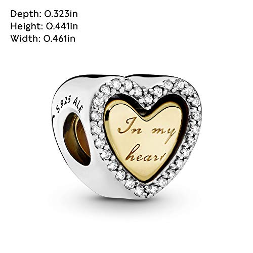 Pandora Jewelry In My Heart Split Heart Cubic Zirconia Charm in Pandora Shine and Sterling Silver - JOY2ESpree