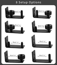 
                        
                          Load image into Gallery viewer, Gamdee Sliding Barn Door Floor Guide, Black Flat Barn Door Guide for Bottom Adjustable Roller
                        
                      
