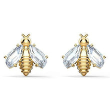 
                        
                          Muat gambar ke penampil Galeri, Eternal Flower Bee Pierced Earrings, White, Gold-tone plated - JOY2ESpree
                        
                      