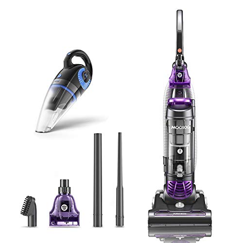 MOOSOO Powerful Pet Upright Vacuum Cleaner, 1400W Powerful Suction and HEPA Media Filtration - JOY2ESpree